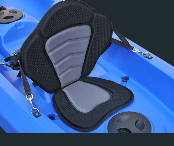 comfort deluxe backseat on the kayak high quality themally moldedfoam seat