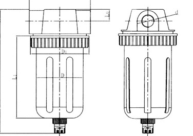 big flow FRL Q series filterair filter pneumatic componentpneumatic filter air filter QSL 40 50