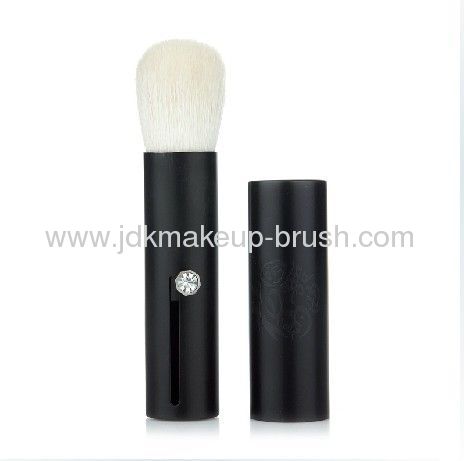 Matt Black Aluminum Tube Goat Hair Retractable Brush