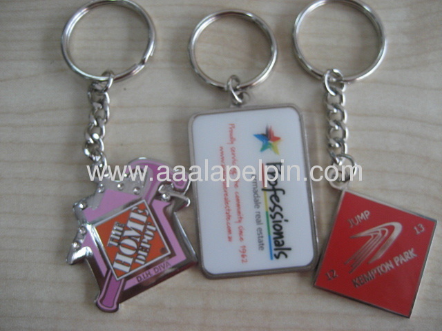 fashion key ring bag hanger embossed enamel keychains