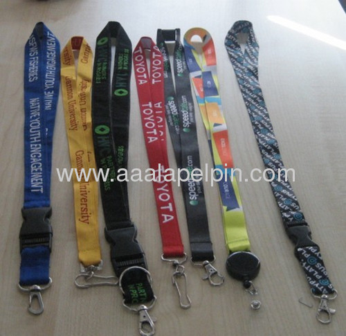 woven lanyards for promotion gift /fabric woven logo lanyard