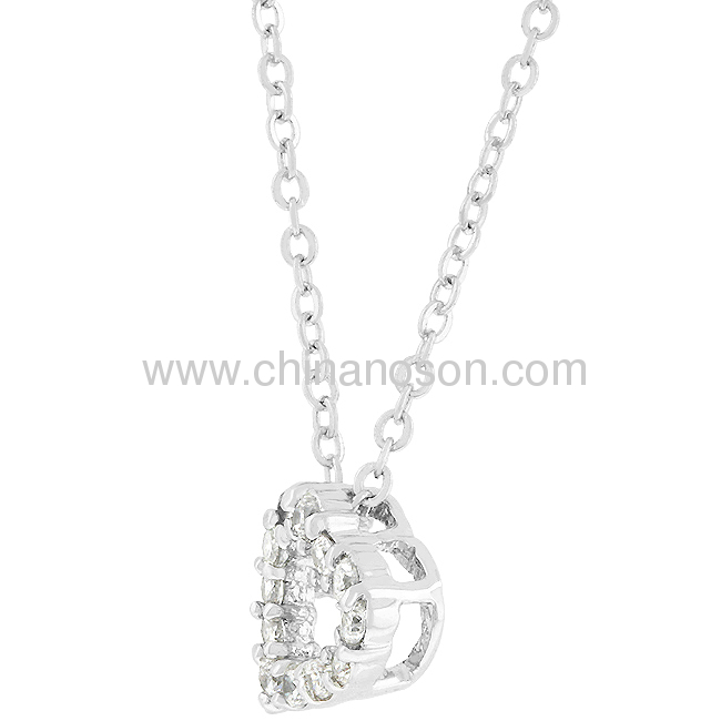 Glam Fashion Heart PendantNecklace