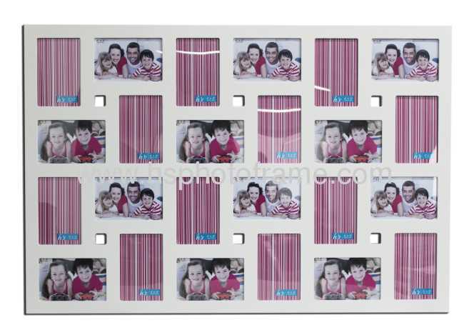 Wooden Photo Frame,MDF ,White,Silver Colour