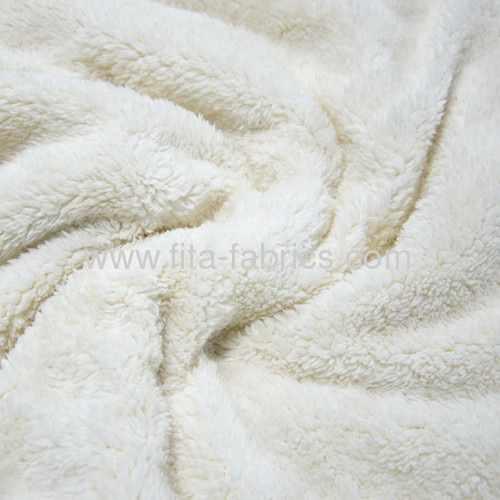 100% Polyester fake lamb fur fabric/berber fleece