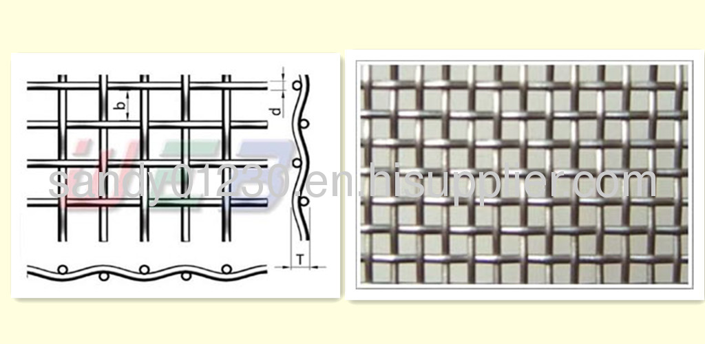 aluminum crimped wire mesh for automotive mesh