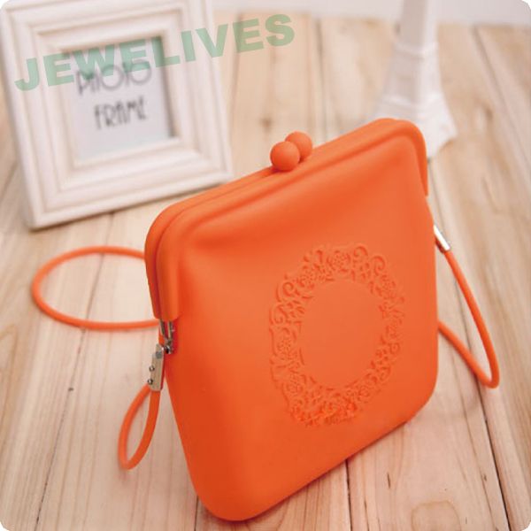 Fashion Silicone Cosmetic Bag with Lace design