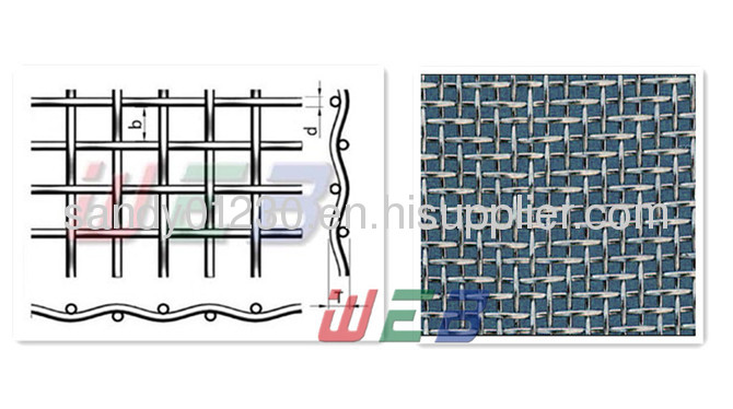 ss crimped wire mesh for automotive mesh