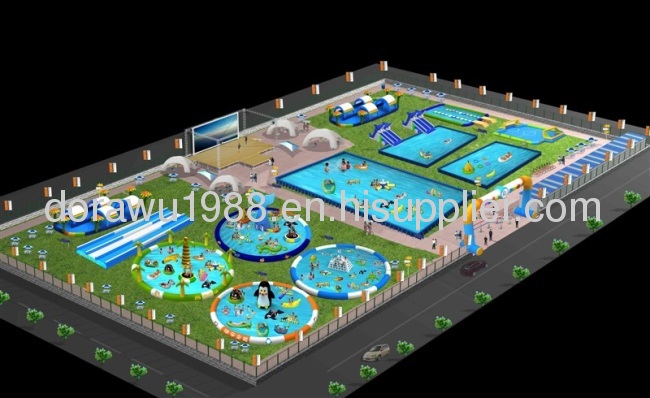 latest inflatable giant water parks for sale