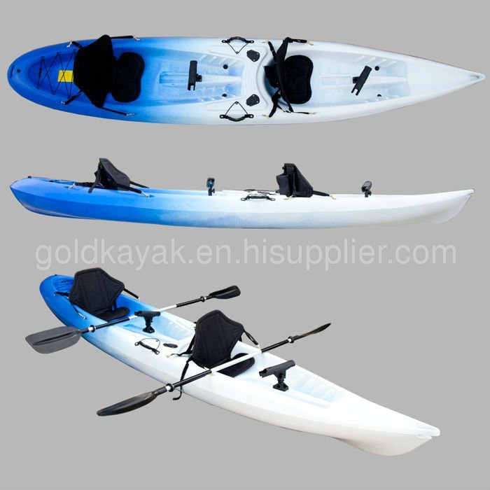 double sit on top kayak/double kayak/two person sit on top kayak/ two seat fishing kayak