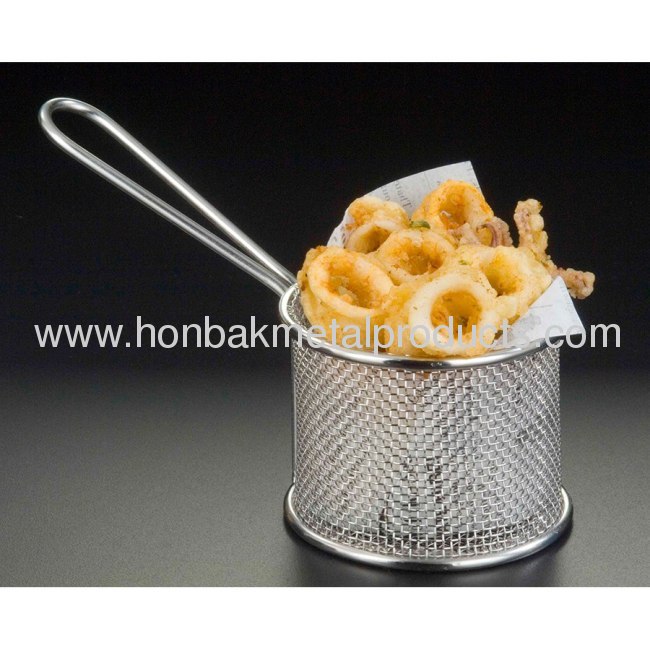 Stainless steel Fryer Basket with Front Hook