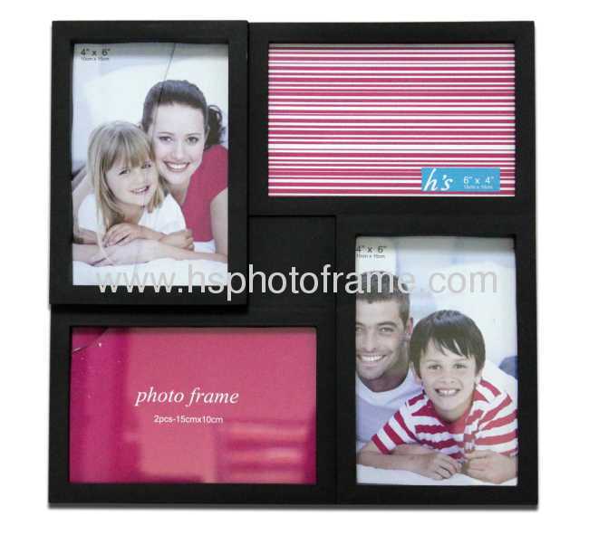 Plastic Injection Photo Frame, 4X6-2&6X4-2 opening,meansures 28.5X28.5X2.5CM