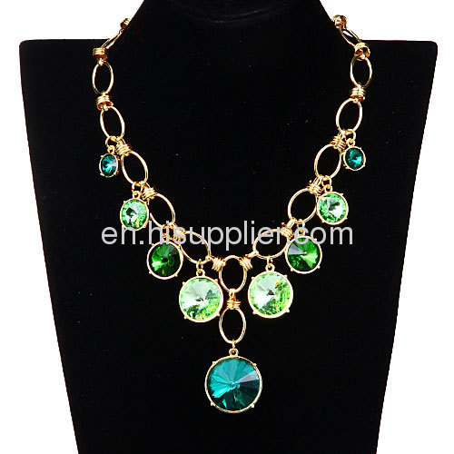 2013 Summer Jewellery Goldplated Rhinestone Collar Bib Necklace Wholesale