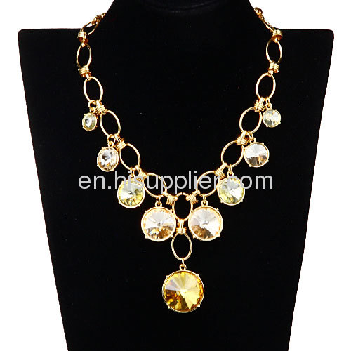 2013 Summer Jewellery Goldplated Rhinestone Collar Bib Necklace Wholesale