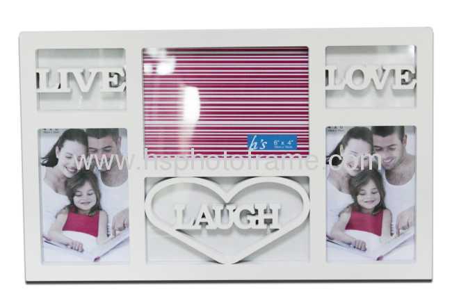 Plastic Injection Photo Frame, 7X5&4X6-2 opening,meansures 42.7X26.5X2.5CM