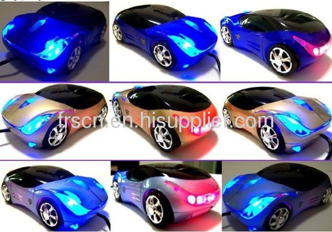 Cool LED light Ferrari car mouse 