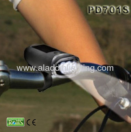 Dynamo solar powered 3 LED bike light