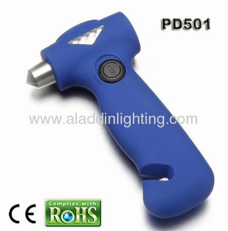 4in1 dynamo emergency auto safety hammer with 3 LED torch