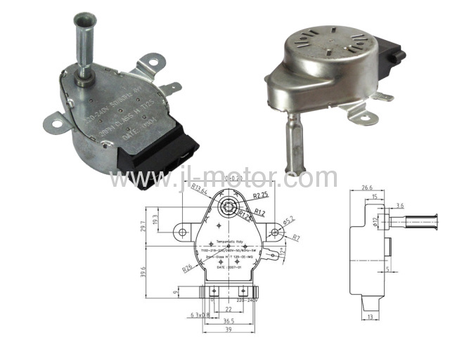 220v 1RP-2RPM 50/60HZ CW/CCW 4W Synchronous grill motor