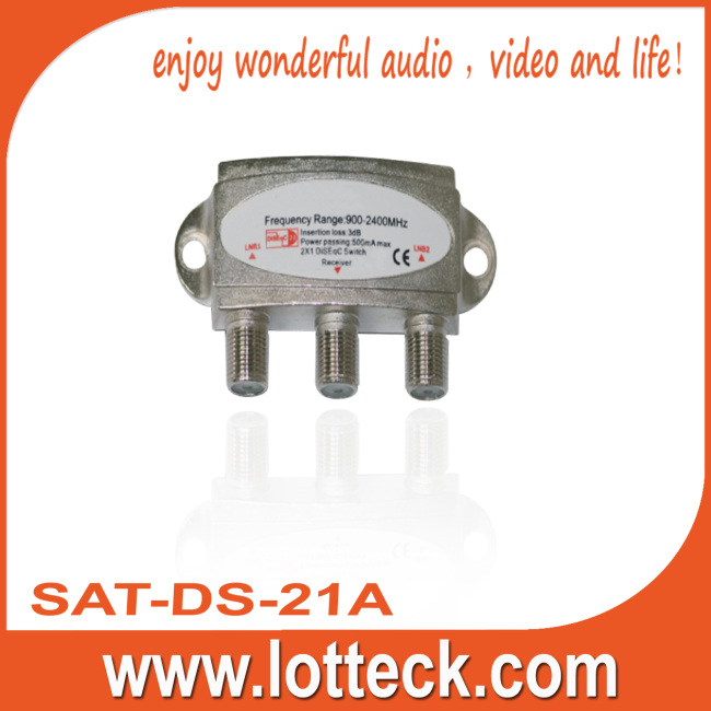 Ver2.0,2×1 1DISEqC Switch