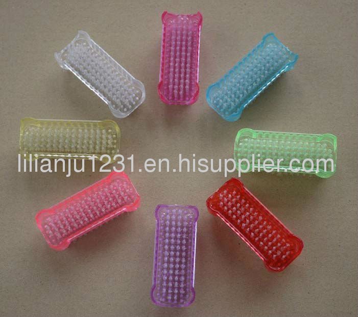 plastic nail brush set