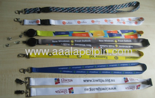 polyester promotional business gifts sublimation printing mobile lanyard and neck lanyard