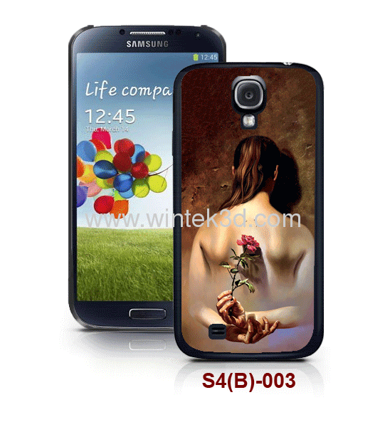 Samsung galaxy S4 3d case, with 3d picture,pc case rubber coated