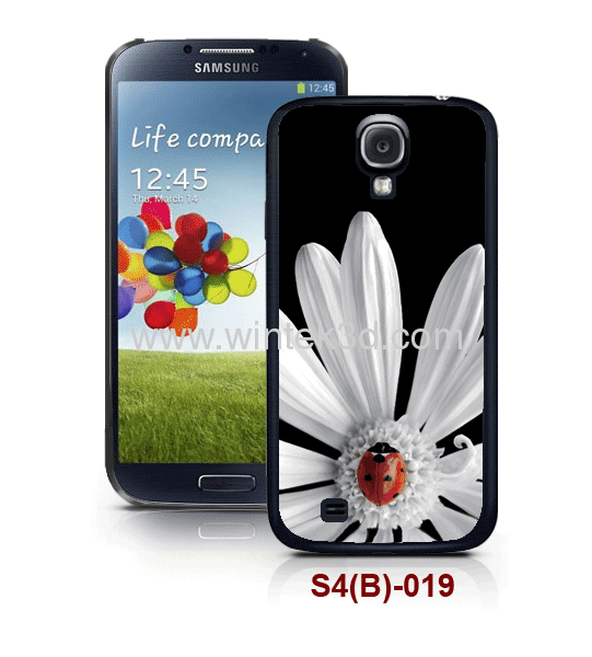 Samsung galaxy S4 back case, with 3d picture, pc case rubber coated