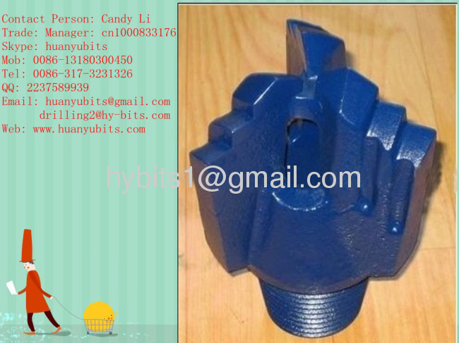 152mm three wings PDC non- coring drill bit