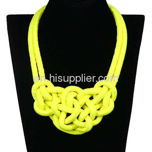 2013 Wholesale Fluorescence Rope Bib Collar Choker Necklaces For Women