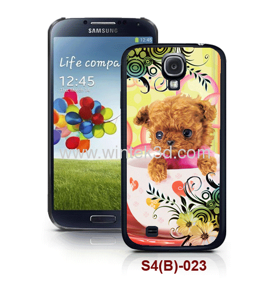 Samsung galaxy S4 3d back case with 3d picture,pc case rubber coated