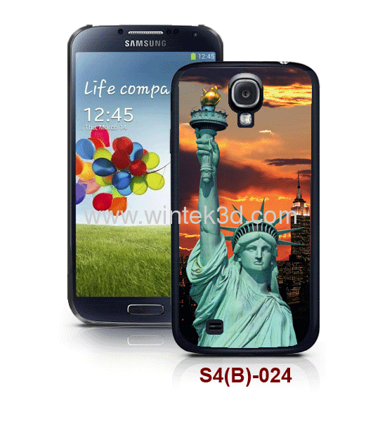 Samsung galaxy SIV 3d case,pc case rubber coated, with 3d picture