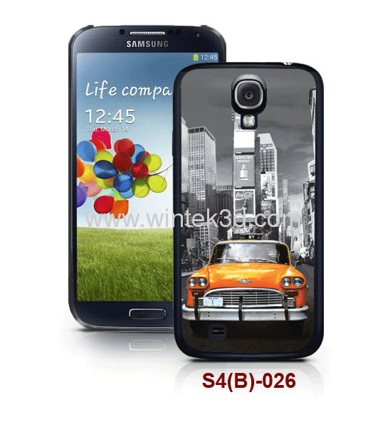 Samsung galaxy SIV case with 3d picture pc case rubber coated