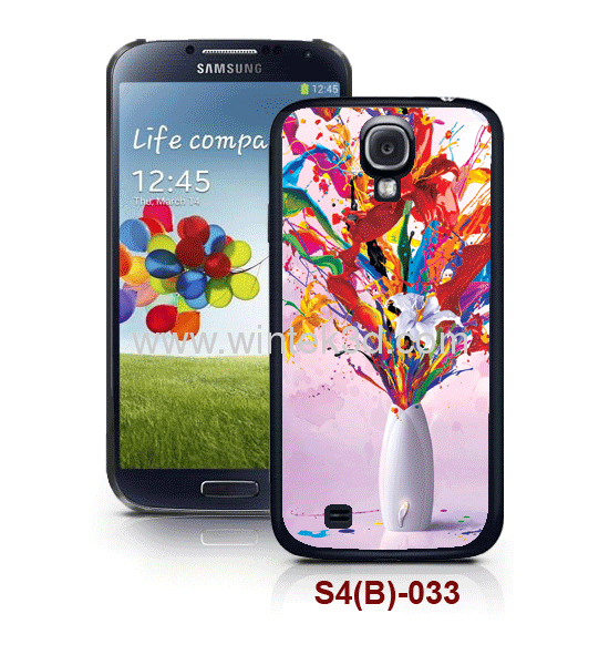 Samsung galaxy SIV case with 3d picture,pc case,rubber coated,multiple colors 