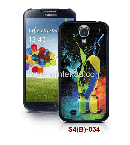 Samsung galaxy SIV case with 3d picture,pc case,rubber coated.
