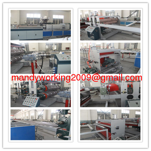 SC series PE/PP building formwork extruding line
