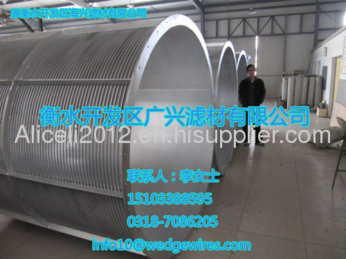 wire wrapped screen cylinder for water treatment 