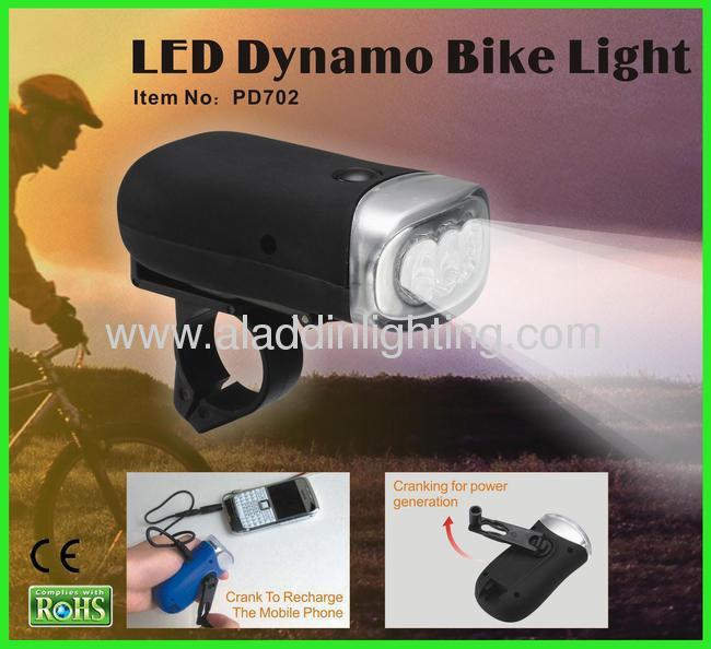 Rechargeable LED hand crank Torch