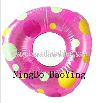 PVC inflatable swim ring for child safety