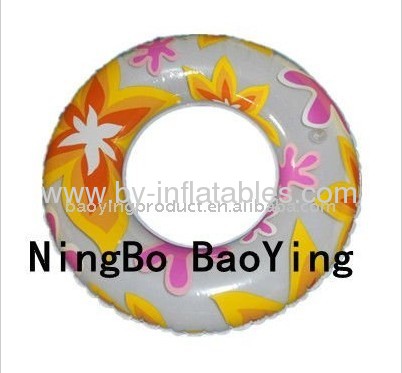 PVC inflatable swim ring for kid fun