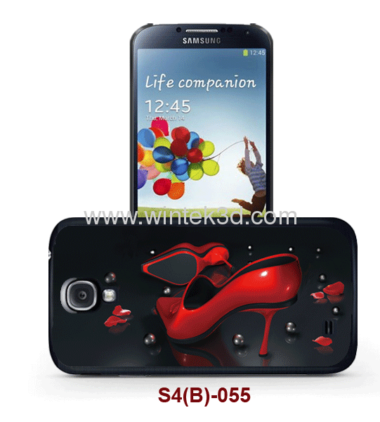 3d case for samsung galaxy SIV,pc case rubber coating, with 3d picture, multiple colors available