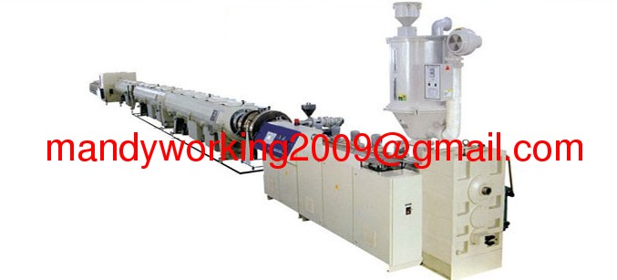 HDPE plastic pipe extruding line