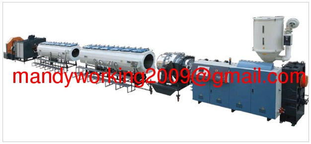 HDPE plastic pipe manufacturing line
