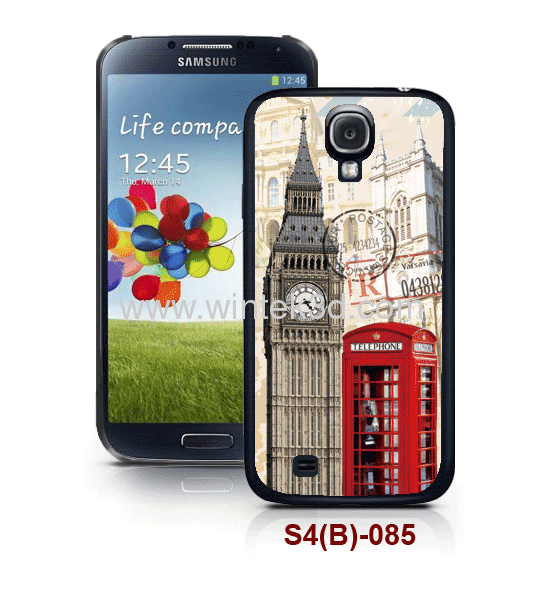 3d case for Samsung S4 use,pc case rubber coated,multiple colors 