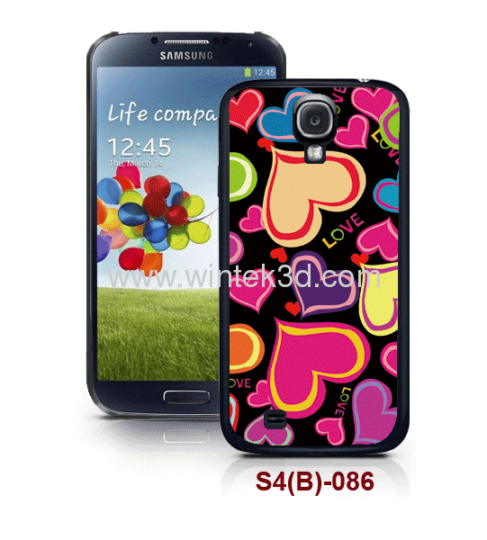 3d back case for Samsung S4 use,pc case rubber costed,mltiple colors available 