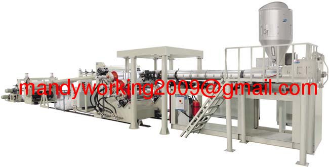 PET plastic sheet extruding machine