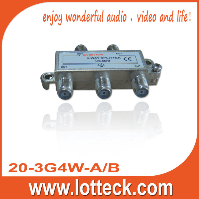 LOTTECK20-3G3W-A/BSAT 4-WAY-SPLITTER