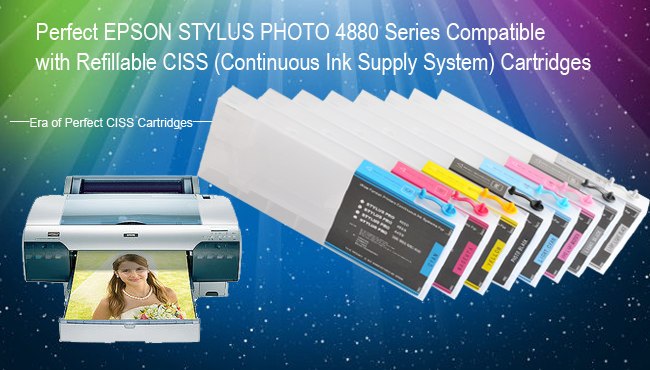 Epson Stylus Pro 4880 Refilling Cartridge 8pcs/set