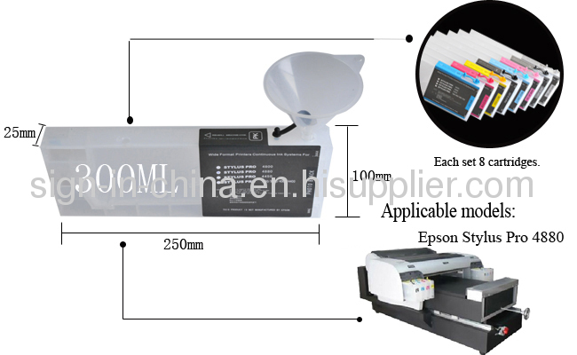 Epson Stylus Pro 4880 Refilling Cartridge 8pcs/set