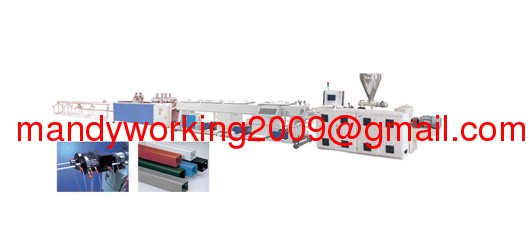 PVC double pipe extruding machine