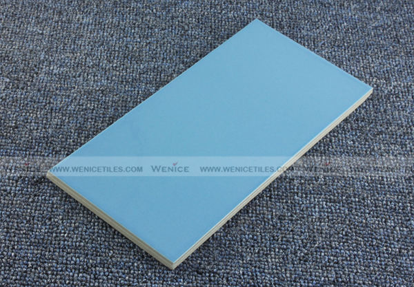 Water-proof blue glazed swimming pool tile